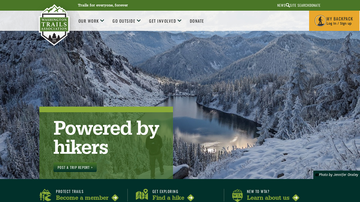 Screenshot of https://www.wta.org