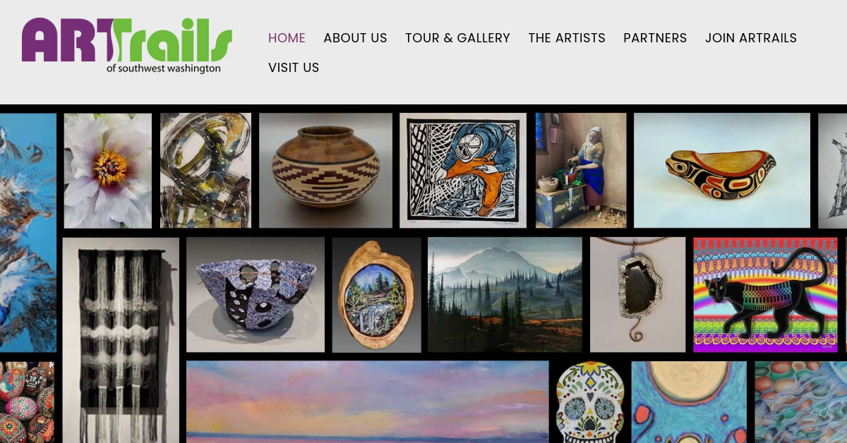 Screenshot of http://www.artrailsofsww.org